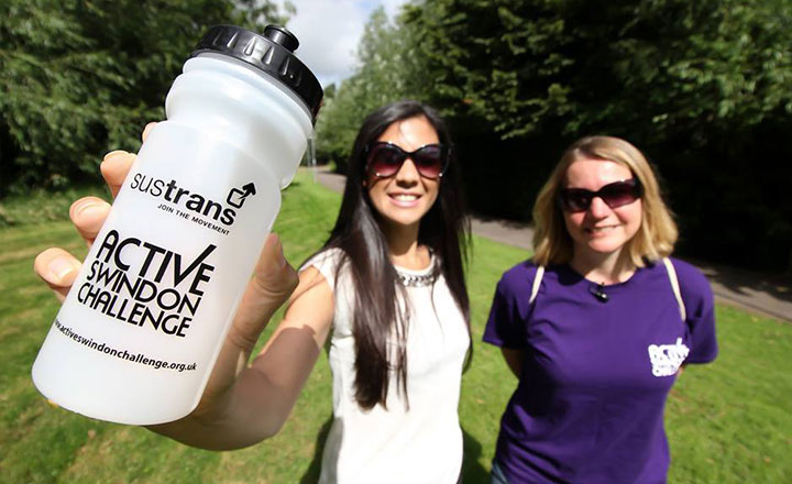 Photo advertising Active Swindon Challenge
