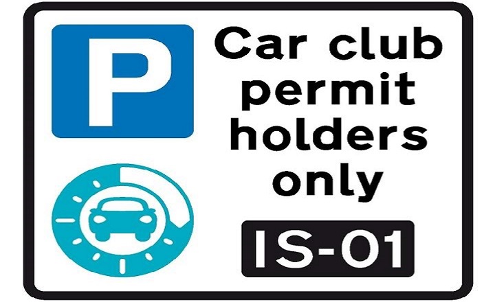Car club signage