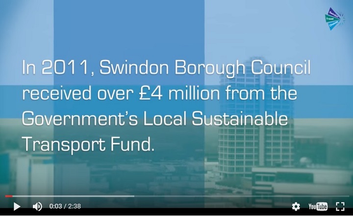 Screenshot of Swindon Travel Choices evaluation video