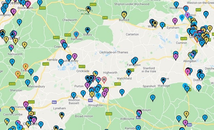 Screen grab of Zap Map