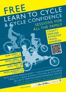 Poster advertising the learn to ride event