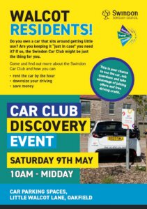 Flyer advertising the Car Club discovery event